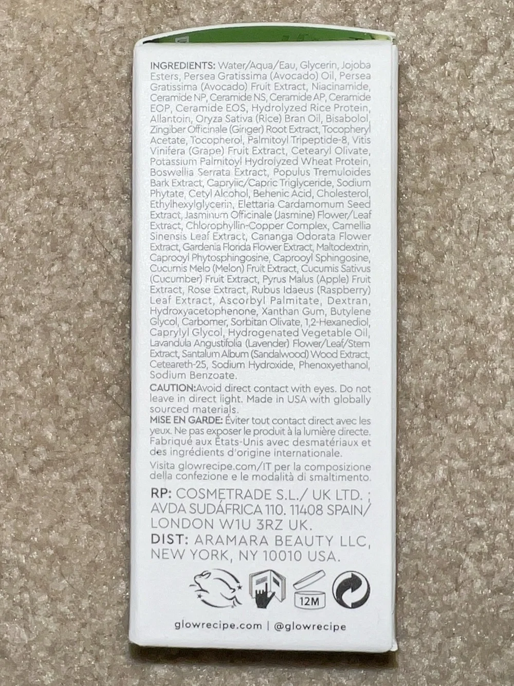Glow Recipe Avocado Ceramide Recovery Serum
